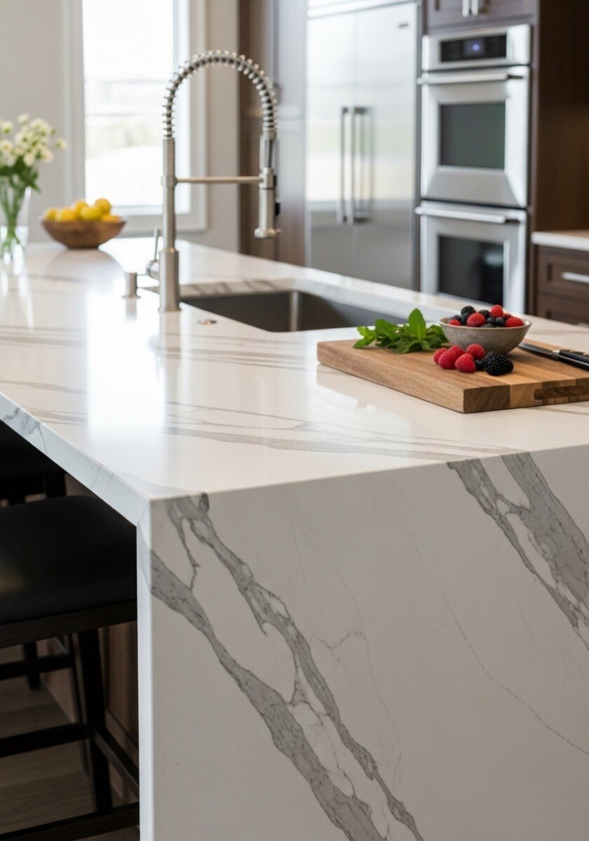 custom natural stone countertop fabrication